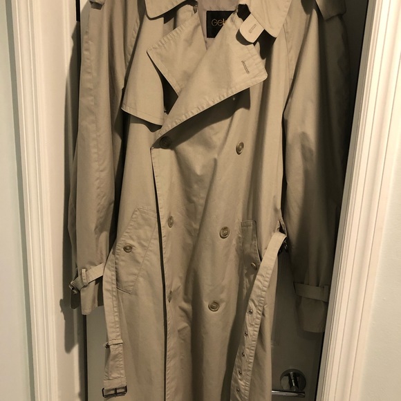 Men’s European trench coat. Taupe color. Long.XL -XxL  For Big&Tall. Like new - Picture 2 of 14